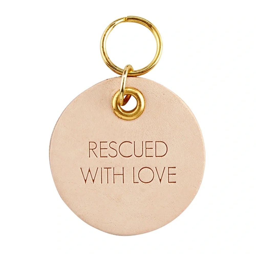 Santa Barbara Design Studio Rescued with Love Dog Tag